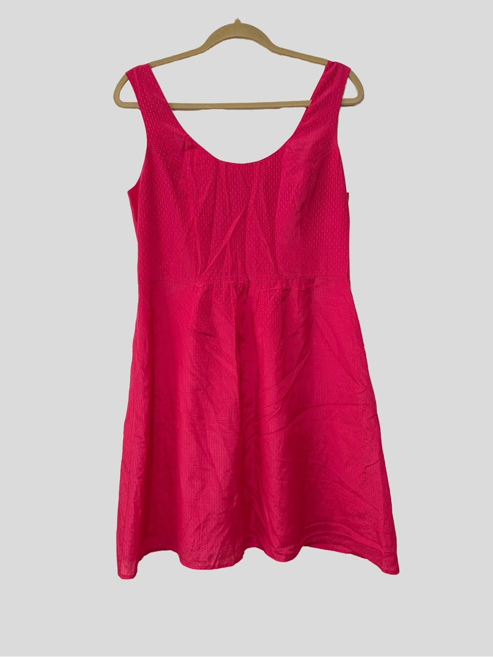 Vineyard Vines Pink Sleeveless Mini Dobby Silk Dress Size 10